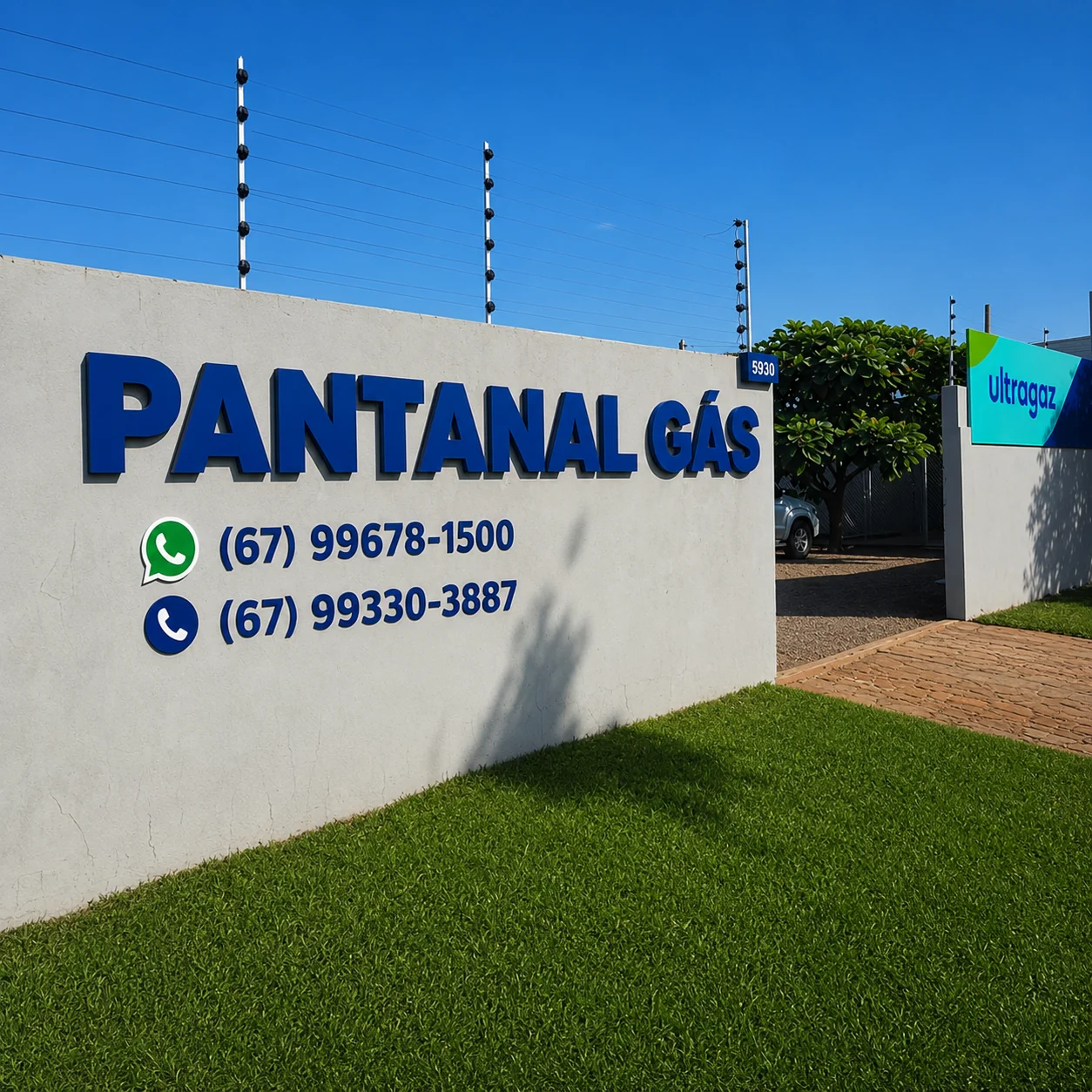 Fachada da loja Pantanal Gás em Dourados - MS